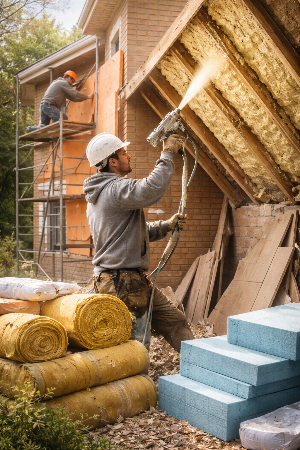 Утепление домов в Ижевске под ключ от 4363 руб/м2 | Профессионально — ТепломастерЖвс