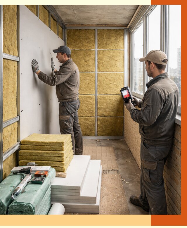 Утепление балкона в Ижевске от 4674 руб. под ключ | ТепломастерЖвс